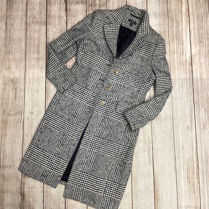 Baukjen Black And White Checked Coat Size 12