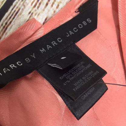BNWT Marc by Marc Jacobs Pink Heart Print Silk Blend Dress Size 8