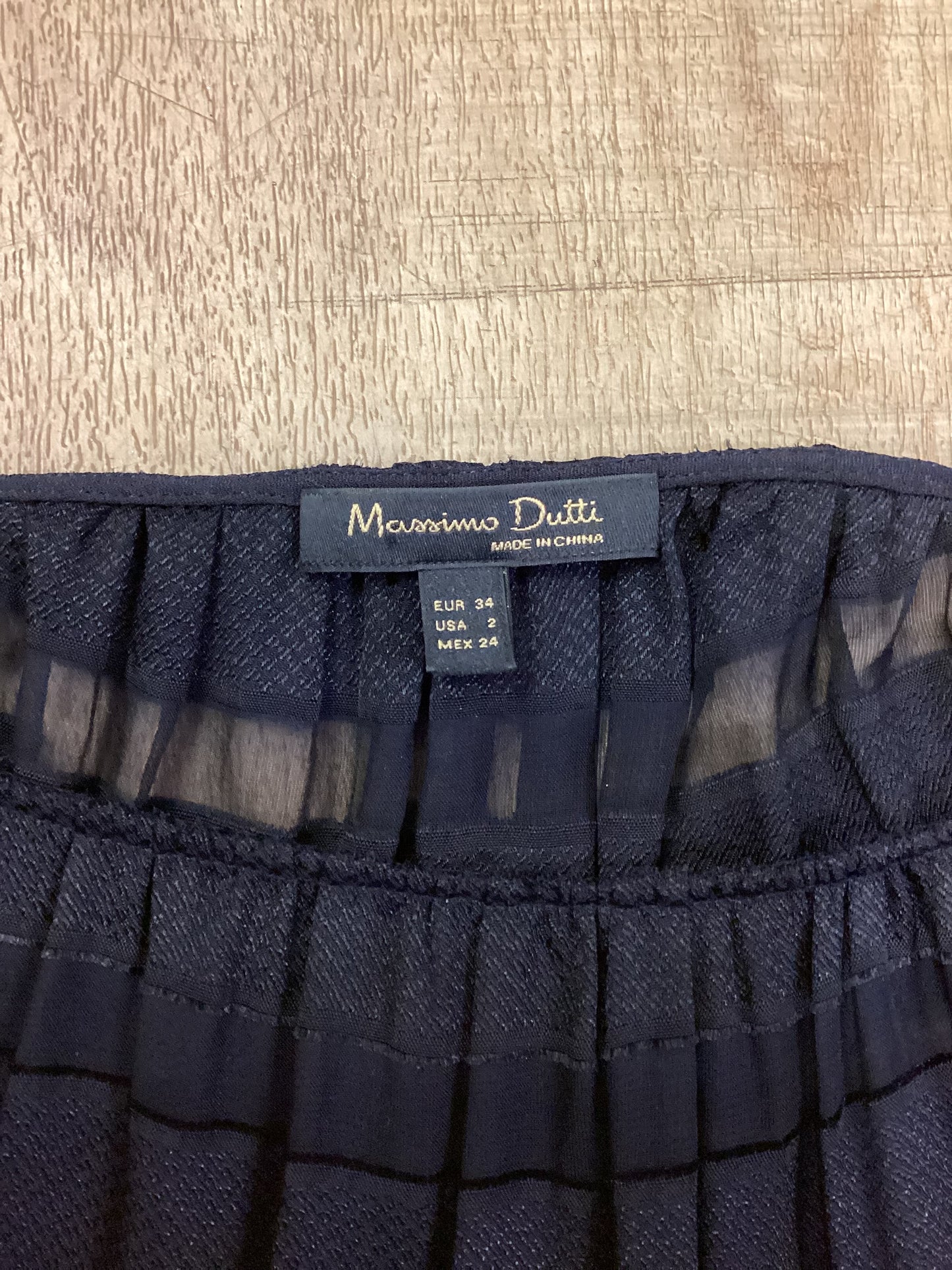 Massimo Dutti Blue Long sleeve Top Size XS
