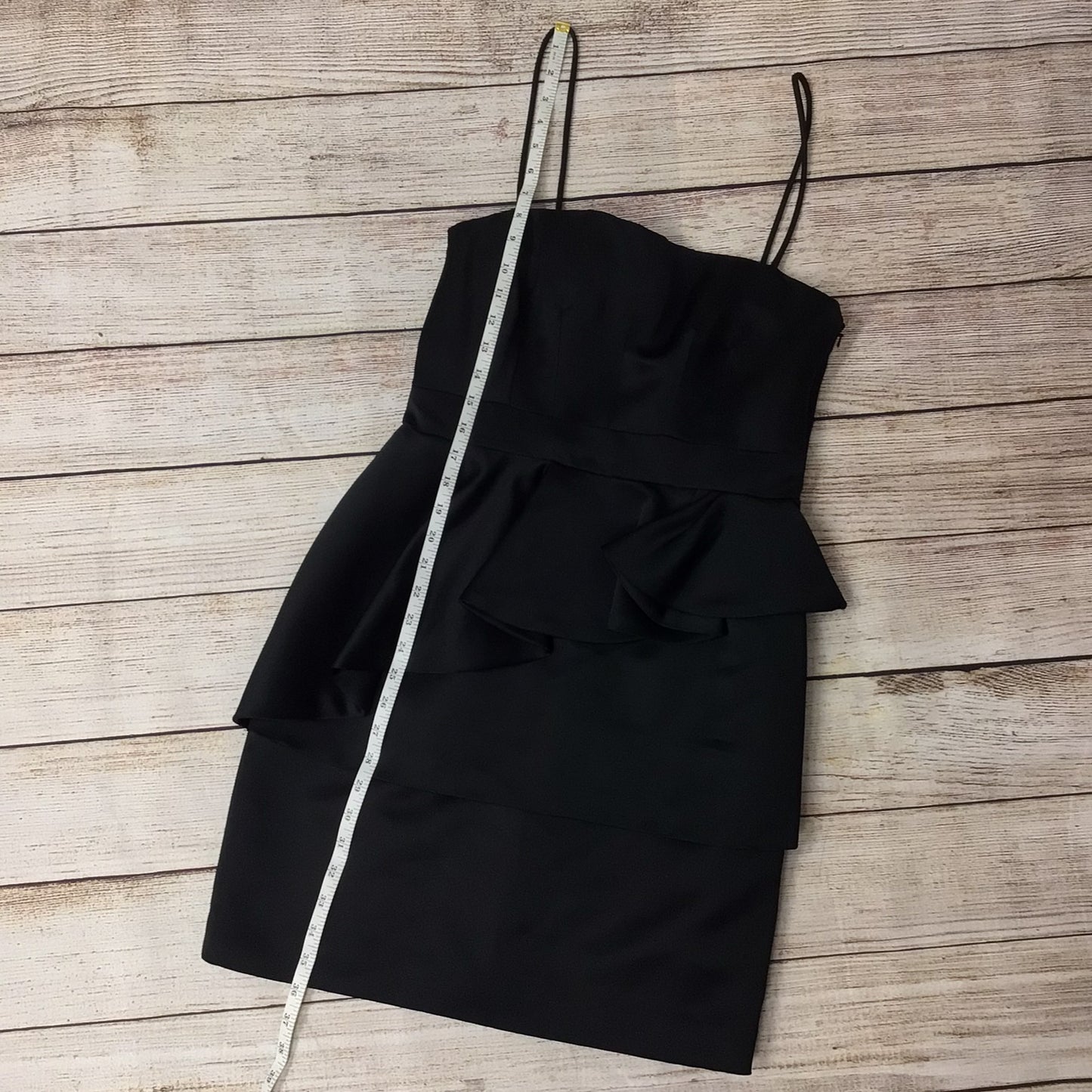 BNWT Whistles Black Mini Dress w/Hook & Eye Detail Size 12