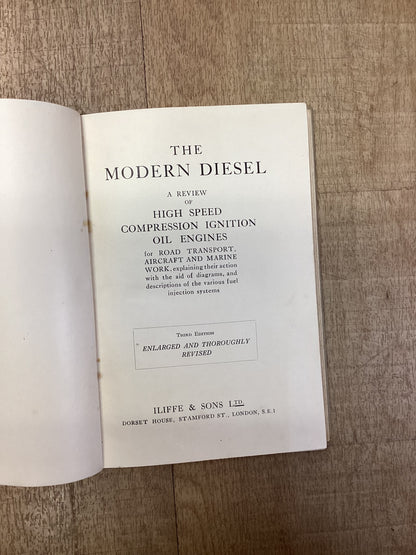 The Modern Diesel: A Review of High Speed Compression Ignition Oil Engine, 3rd Ed., Iliffe & Sons