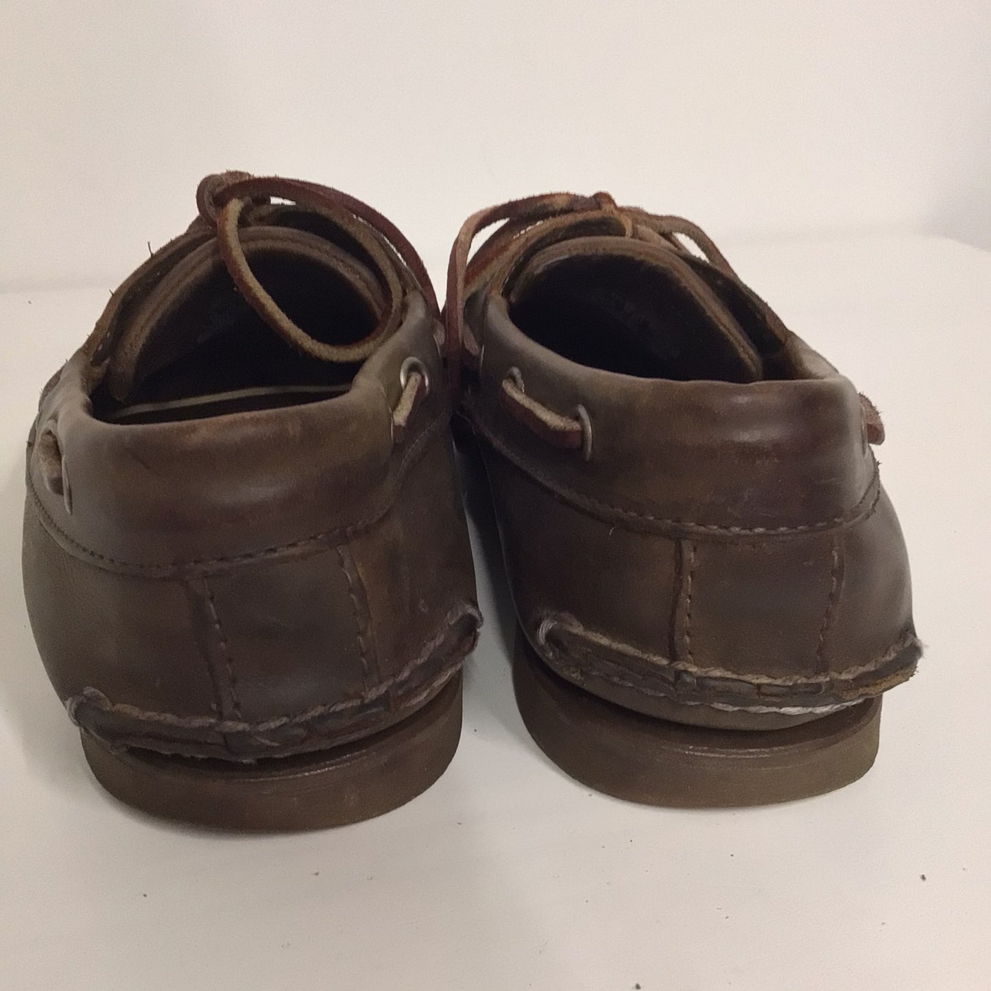 Timberland Brown Leather 2 Eyelet Deck Boat Shoes Size 7 UK