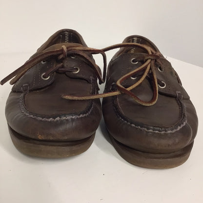 Timberland Brown Leather 2 Eyelet Deck Boat Shoes Size 7 UK