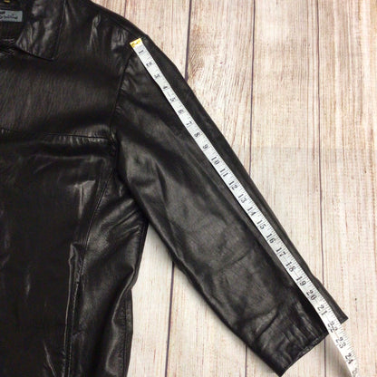 Smarty Switzerland Black Soft Leather Jacket Size 50