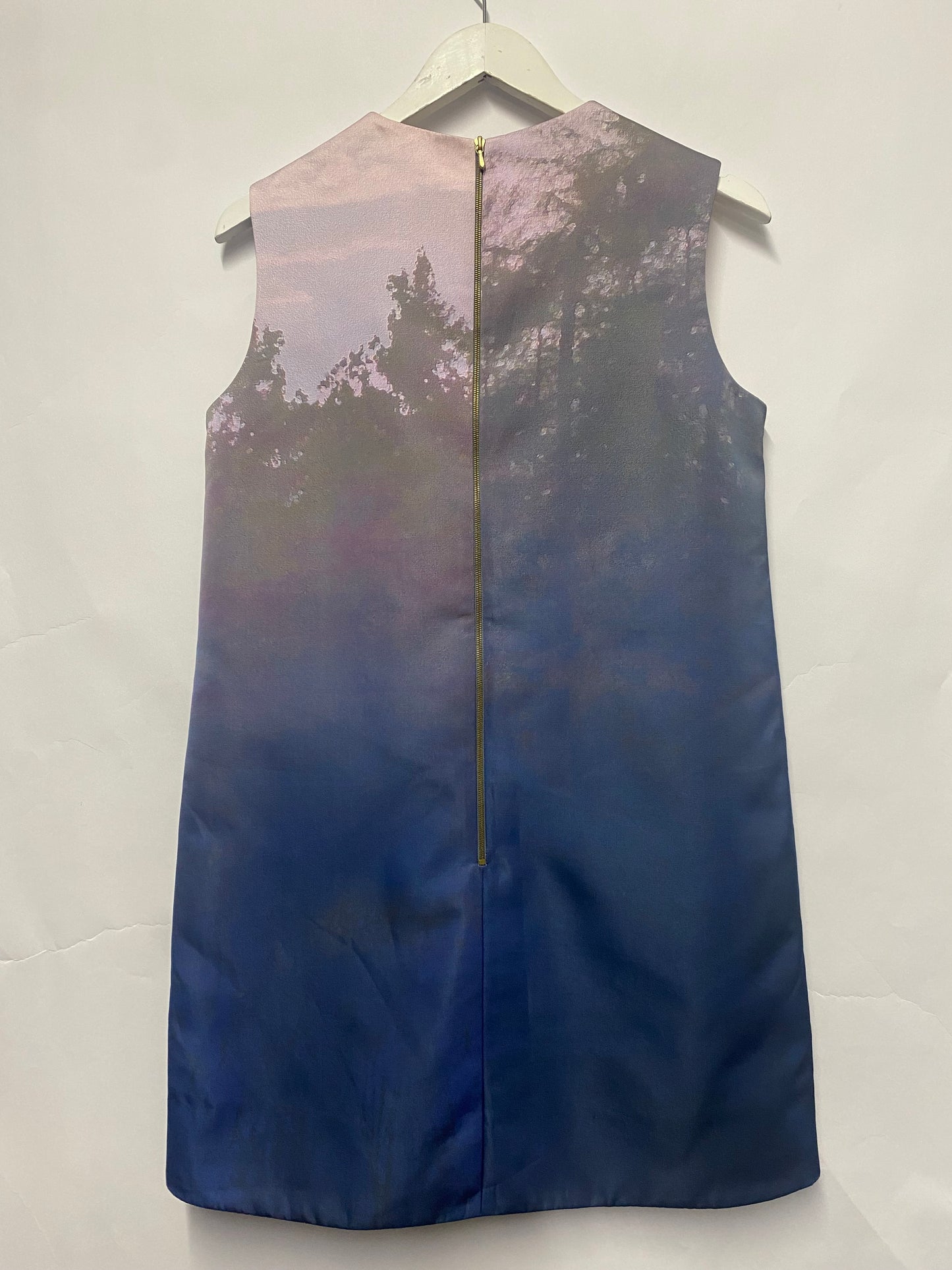 Victoria Beckham Blue and Pink Sun Dream Dress UK12 SS13