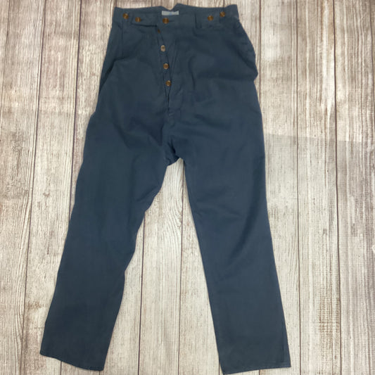 Vivienne Westwood Man Blue 100% Cotton Trousers Size 46