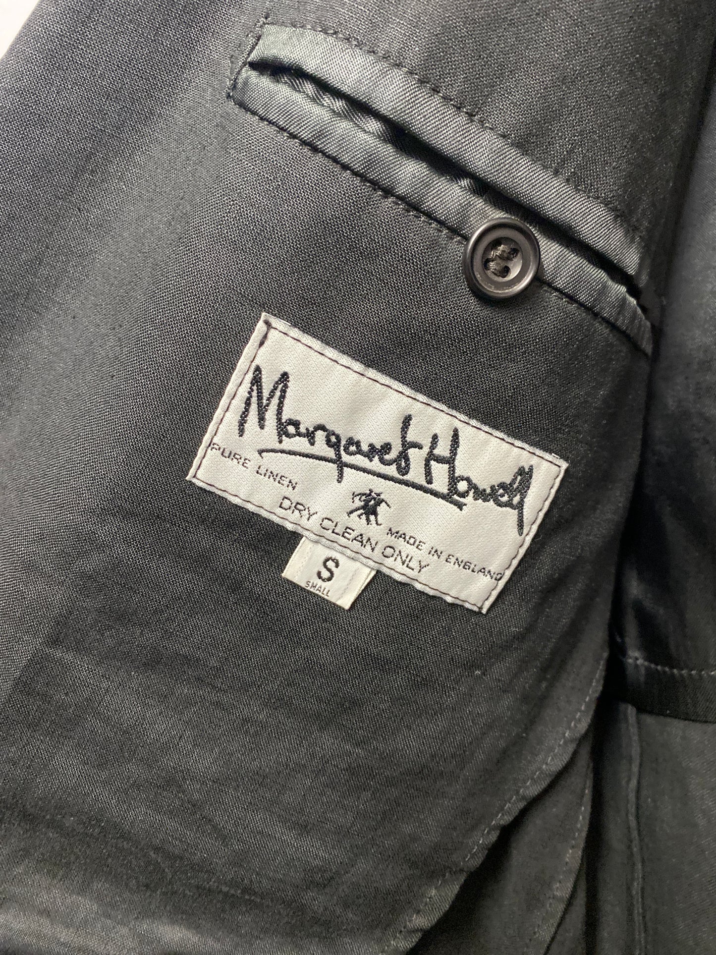 Margaret Howell Black Linen Blazer Small