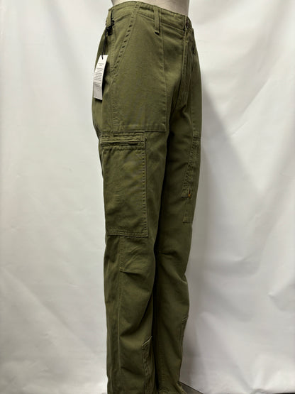 Re Done Green Cargo Trousers Small