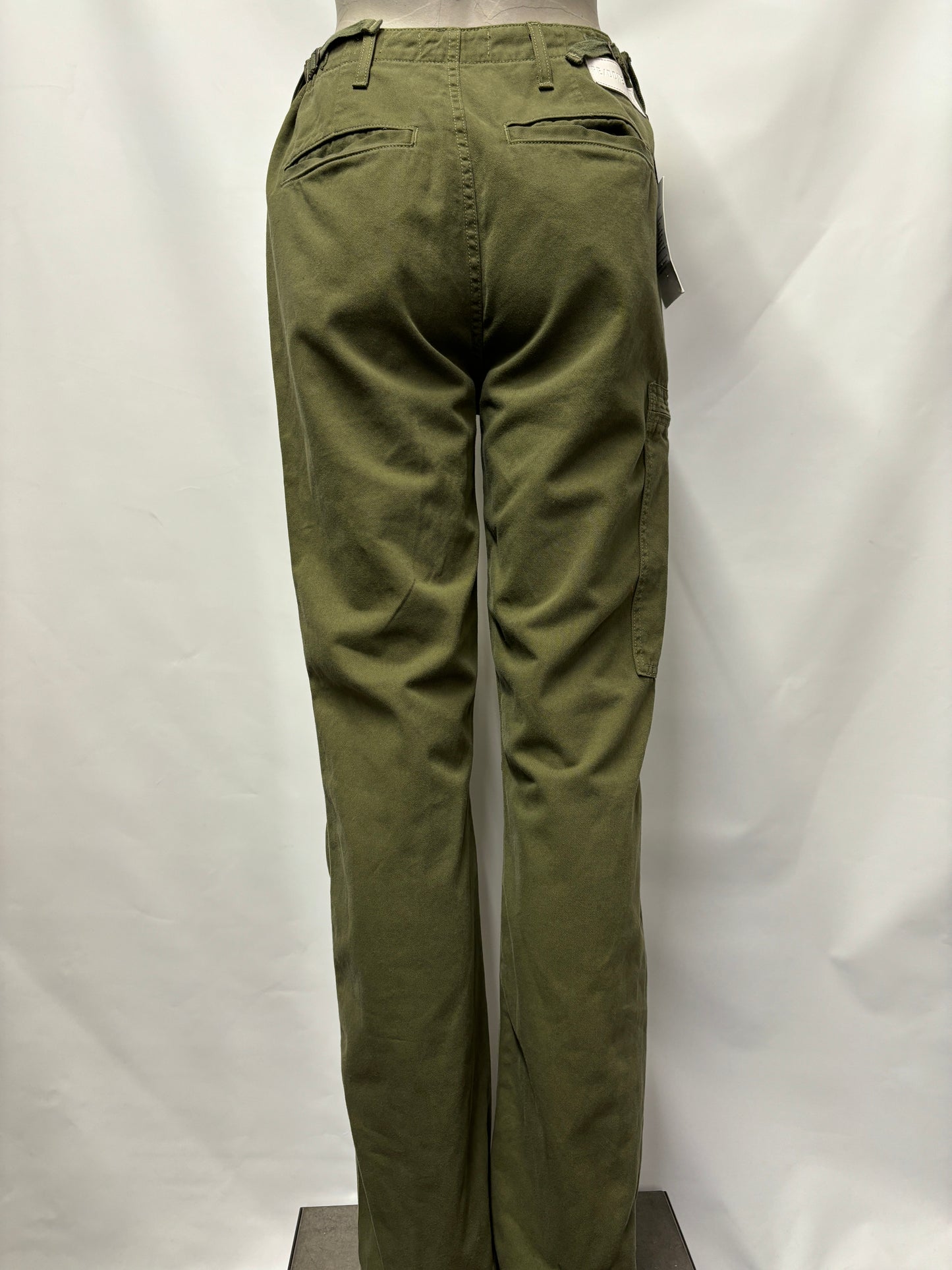 Re Done Green Cargo Trousers Small