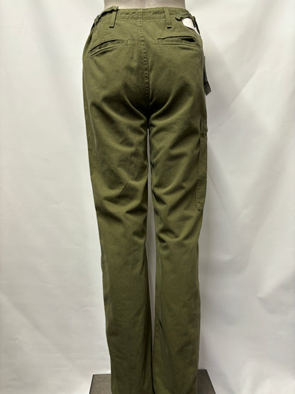 Re Done Green Cargo Trousers Small