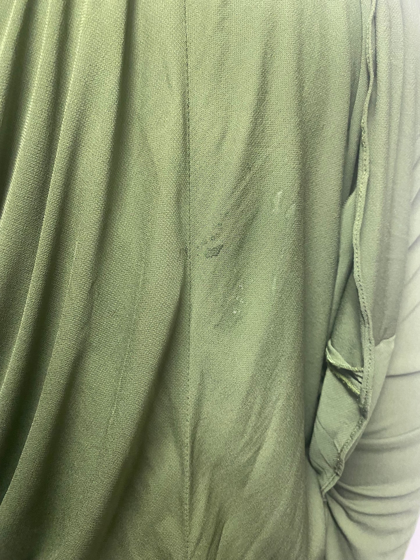 Alexander McQueen Green Draped Long Sleeve 2006 Dress 12