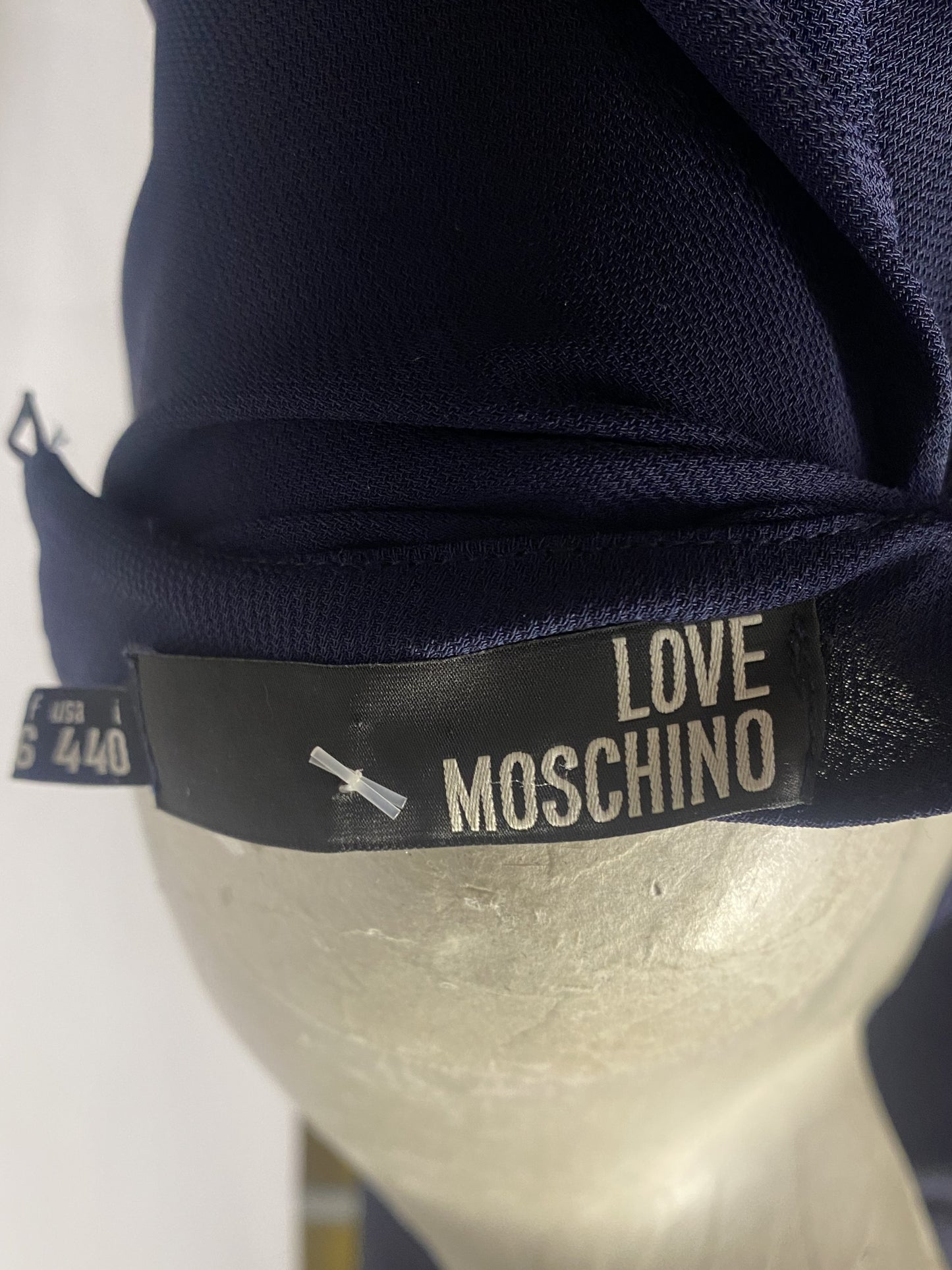 Love Moschino Navy Embellished Gown UK8