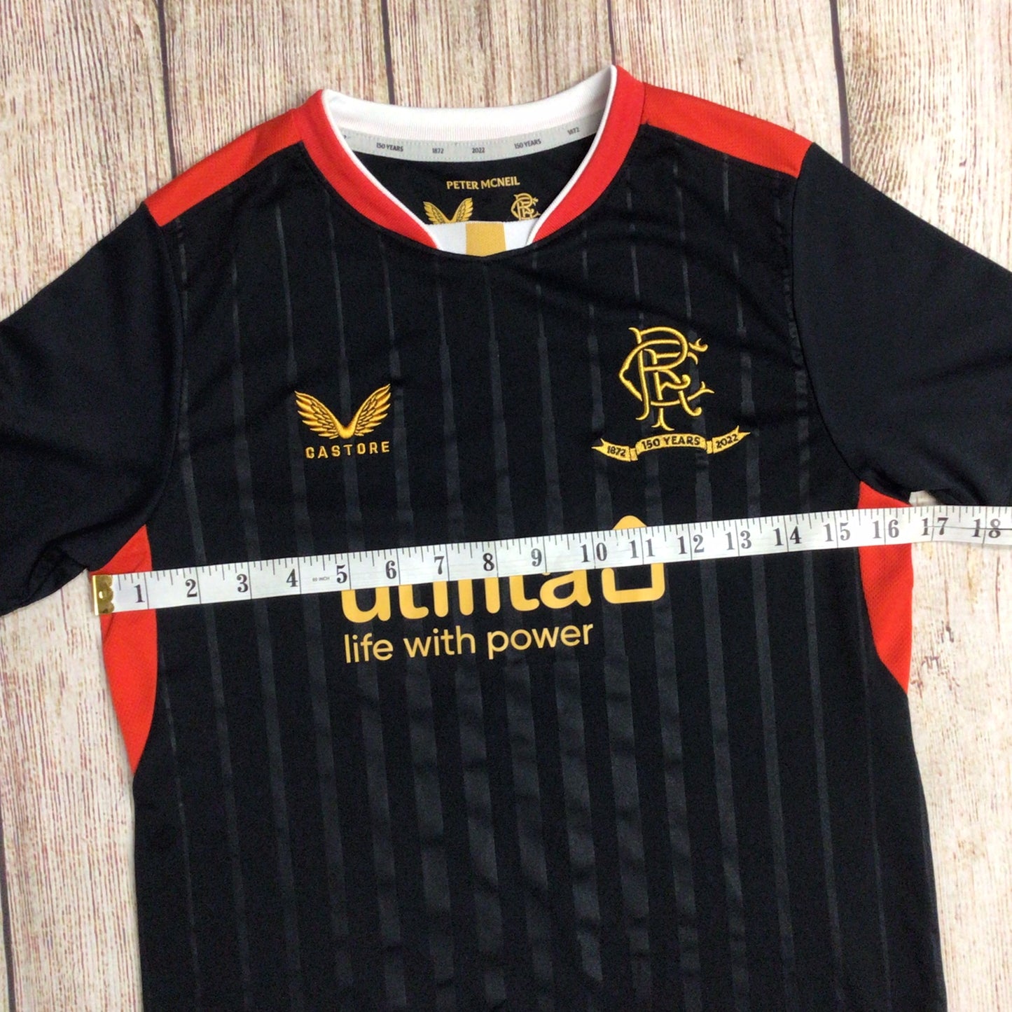 Castore Rangers FC Football Club 150 Years Top Size Ch32 (approx.)