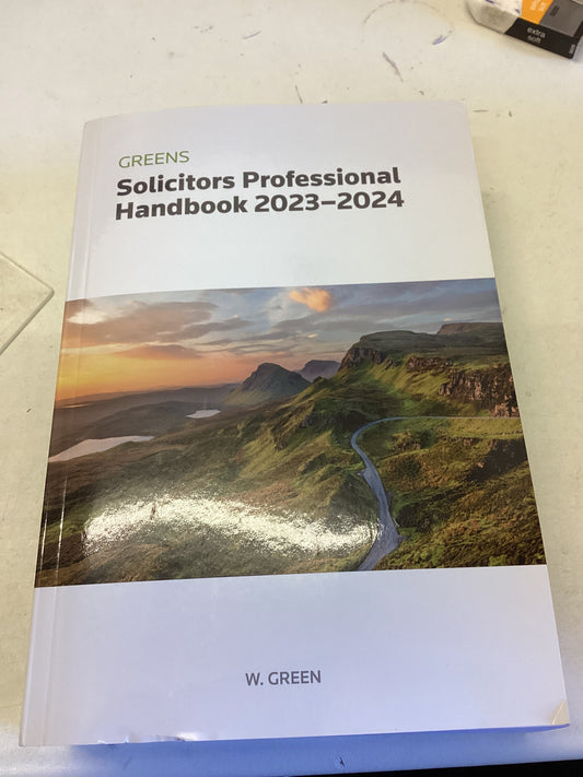 Greens Solicitors Professional Handbook 2023-2024