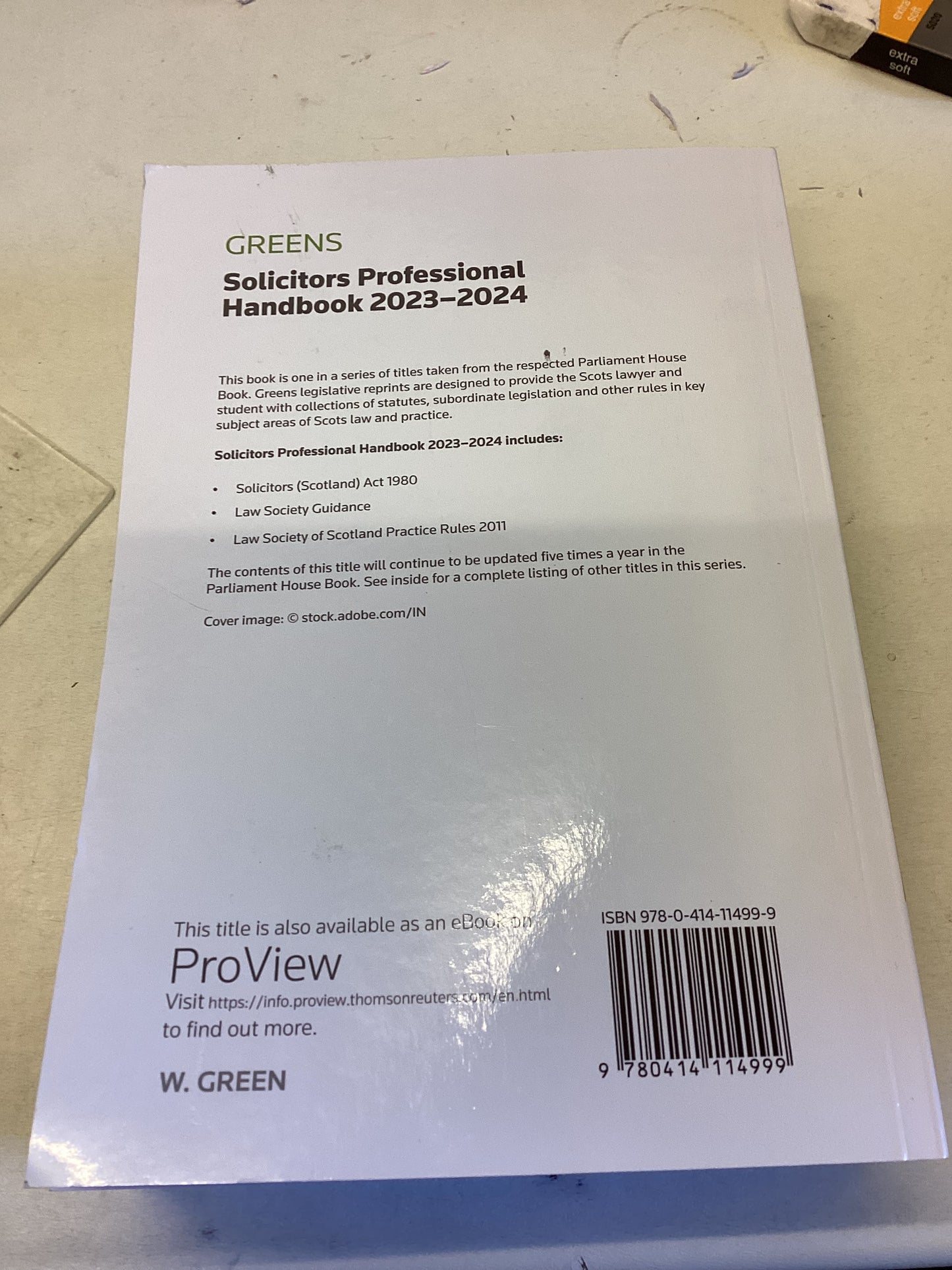 Greens Solicitors Professional Handbook 2023-2024