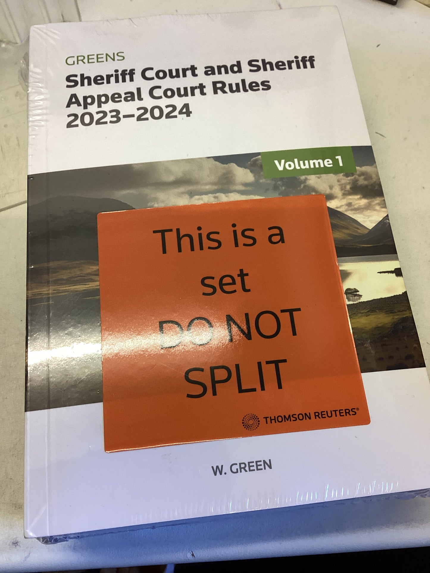 Greens Sheriff Court and Sheriff Appeal Court Rules 2023-2024 Volume 1 and 2
