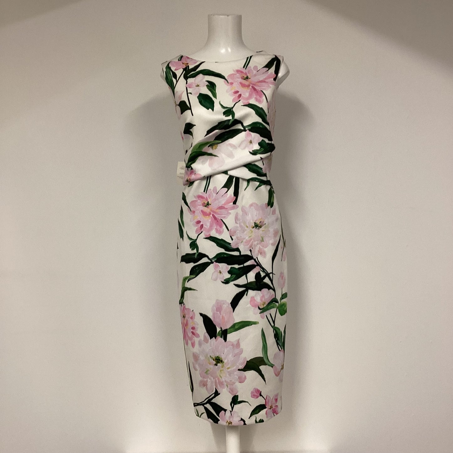 BNWT Phase Eight White Floral Elsa Scuba Dress Size 16 RRP £110