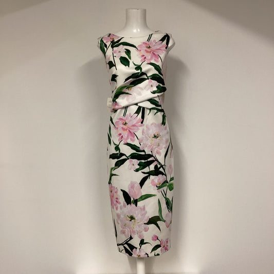 BNWT Phase Eight White Floral Elsa Scuba Dress Size 16 RRP £110