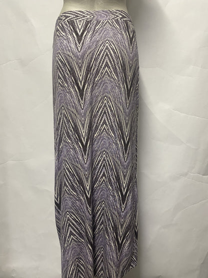 Maeve Purple Wrap Skirt Small