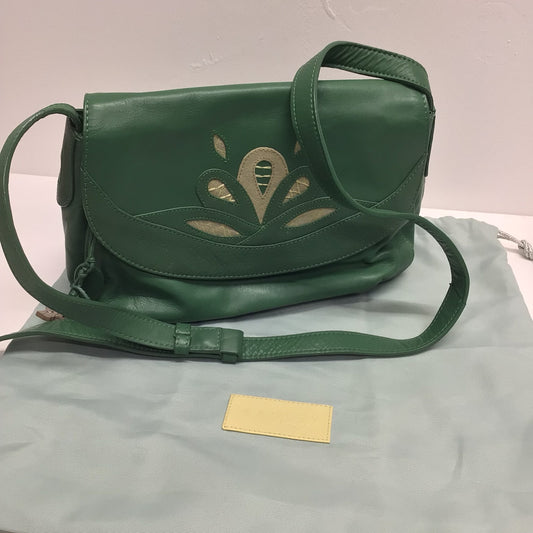 Radley Green Leather Small Cross Body Shoulder Bar w/Dust Bag