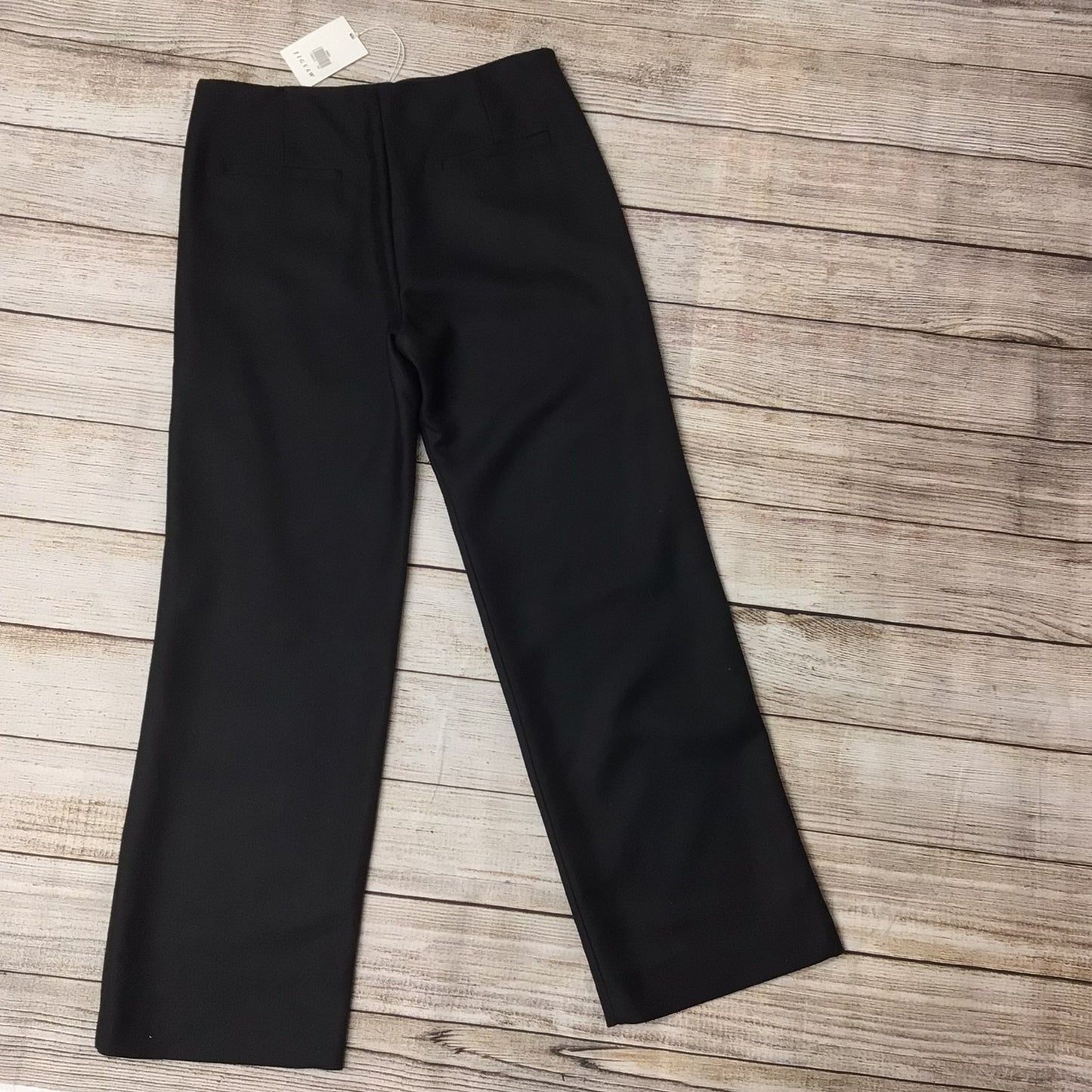 BNWT Jigsaw Black Blake Wool Blend Twill Trousers Size 14