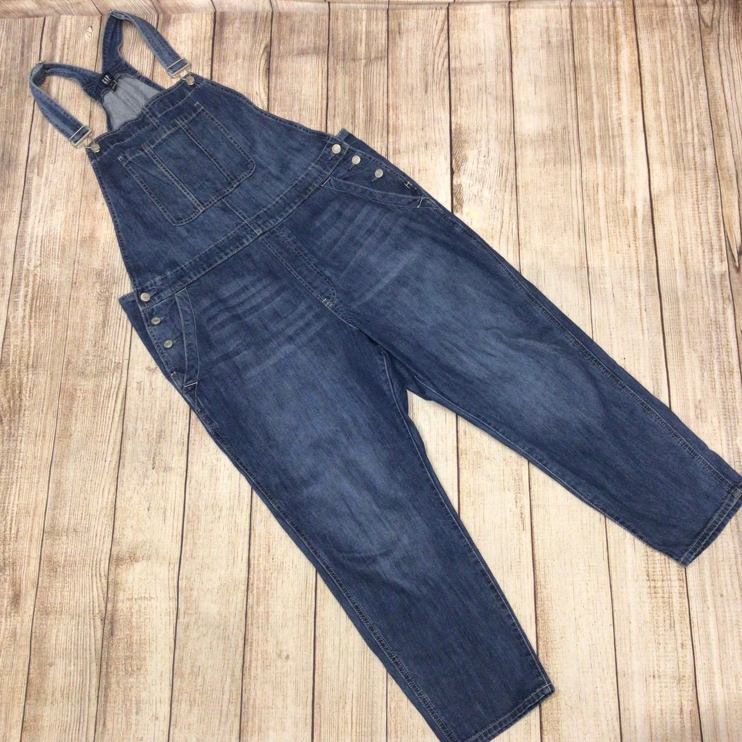 Gap Blue Denim Dungarees Size XL