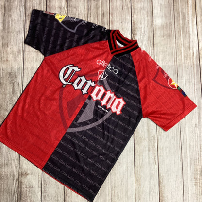 Atlas FC Athletica Sport Red Black Vintage 1997/98 Home Football Shirt