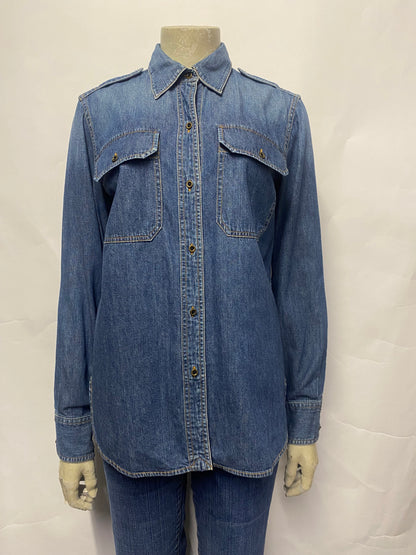 Ralph Lauren Blue Denim Shirt Small