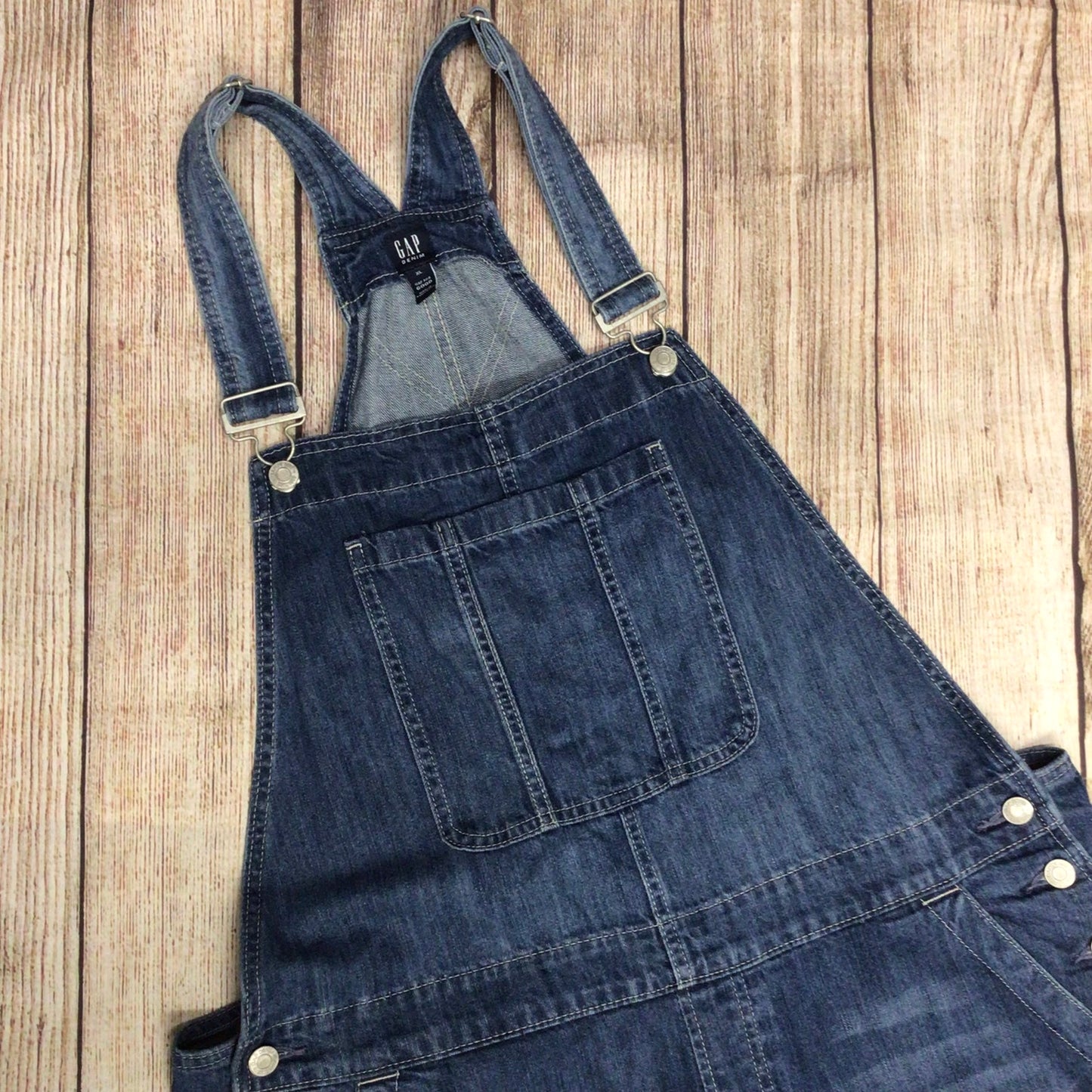 Gap Blue Denim Dungarees Size XL