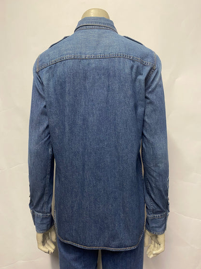 Ralph Lauren Blue Denim Shirt Small