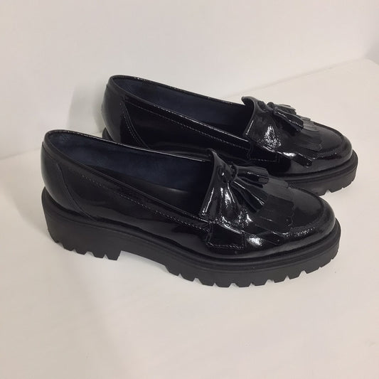Kurt Geiger London Black Patent Leather Chunky Loafers Size 6