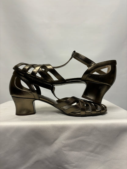 Marc Jacobs Metallic Bronze Heeled Sandals 5.5