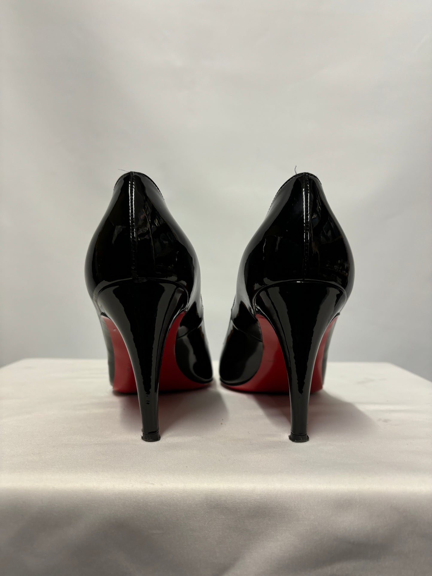 Christian Louboutin Black Patent Leather Stiletto Heels 5