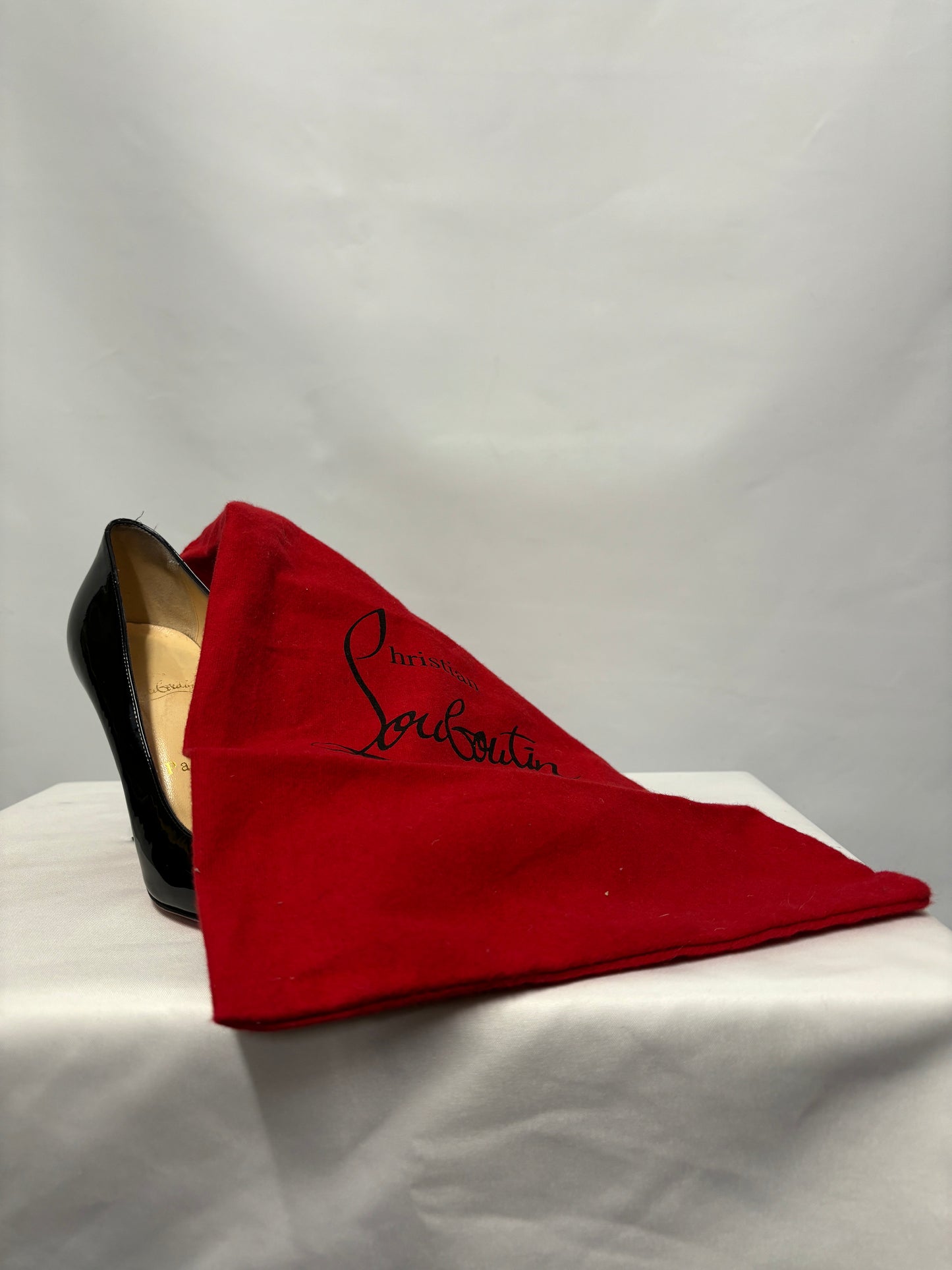 Christian Louboutin Black Patent Leather Stiletto Heels 5