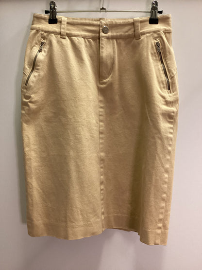 Ralph Lauren Stretch Cotton Khaki Pencil Skirt Size 2 (W30)