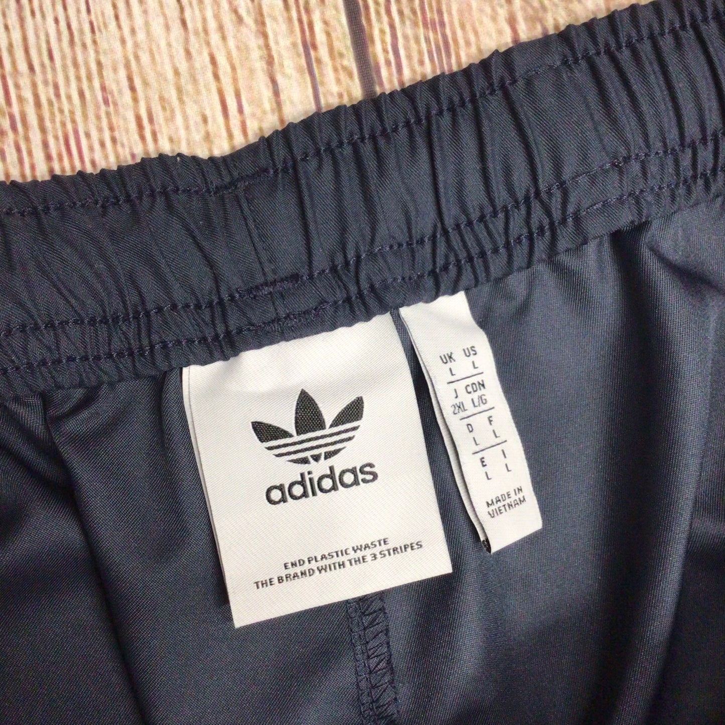 Adidas Blue Multi Pocket Cargo Trousers Size L