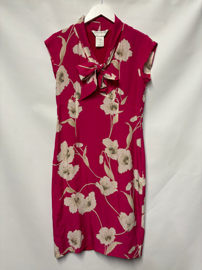 MaxMara Pink Silk Floral Dress 12