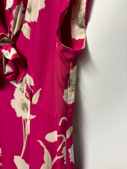 MaxMara Pink Silk Floral Dress 12