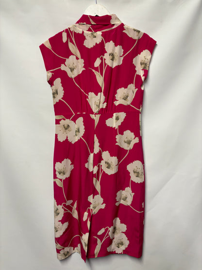 MaxMara Pink Silk Floral Dress 12