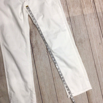 Uniqlo White Cotton Blend Jeans Size W36