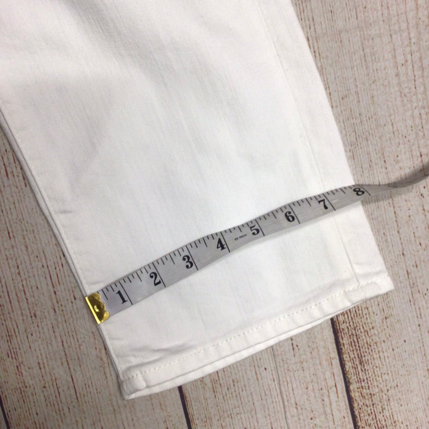 Uniqlo White Cotton Blend Jeans Size W36