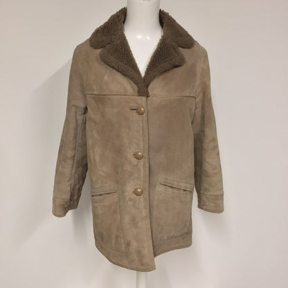 Royal Pelts Handmade in England Brown Sheepskin Coat Size Ch 40"