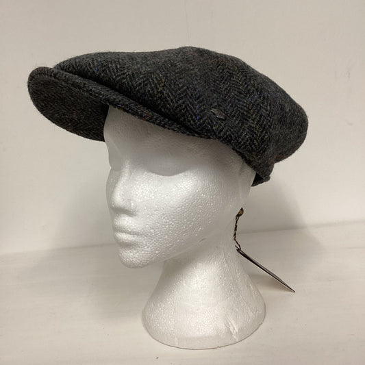 BNWT Failsworth Harris Tweed Grey Carloway Peaky Blinders Newsboy Cap 62cm