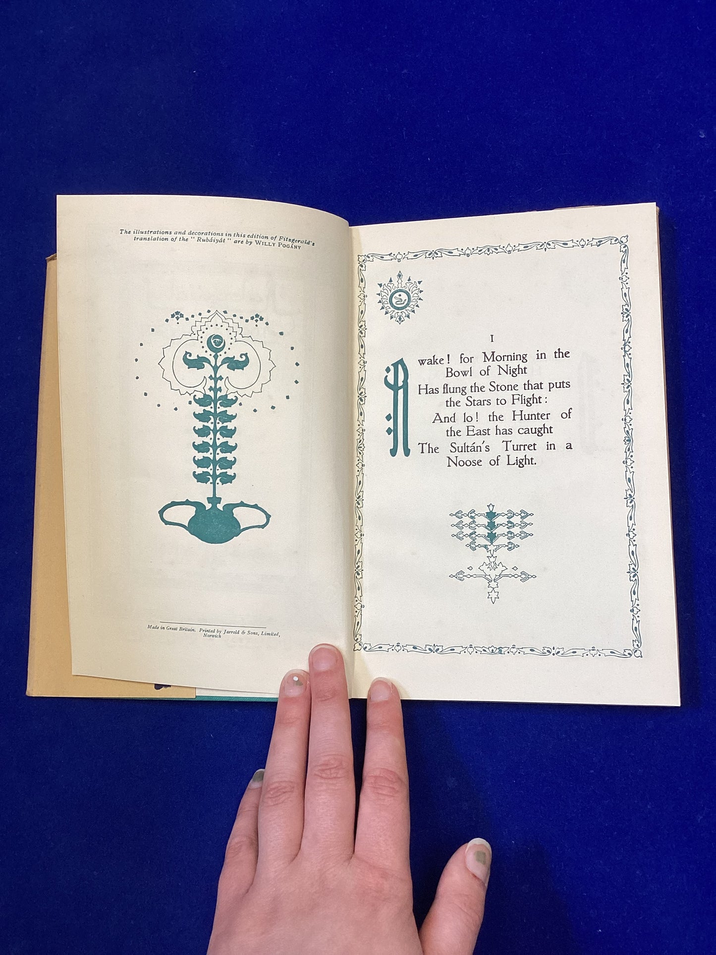 Rubaiyat of Omar Khayyam, translated by Edward Fitzgerald, year unknown.