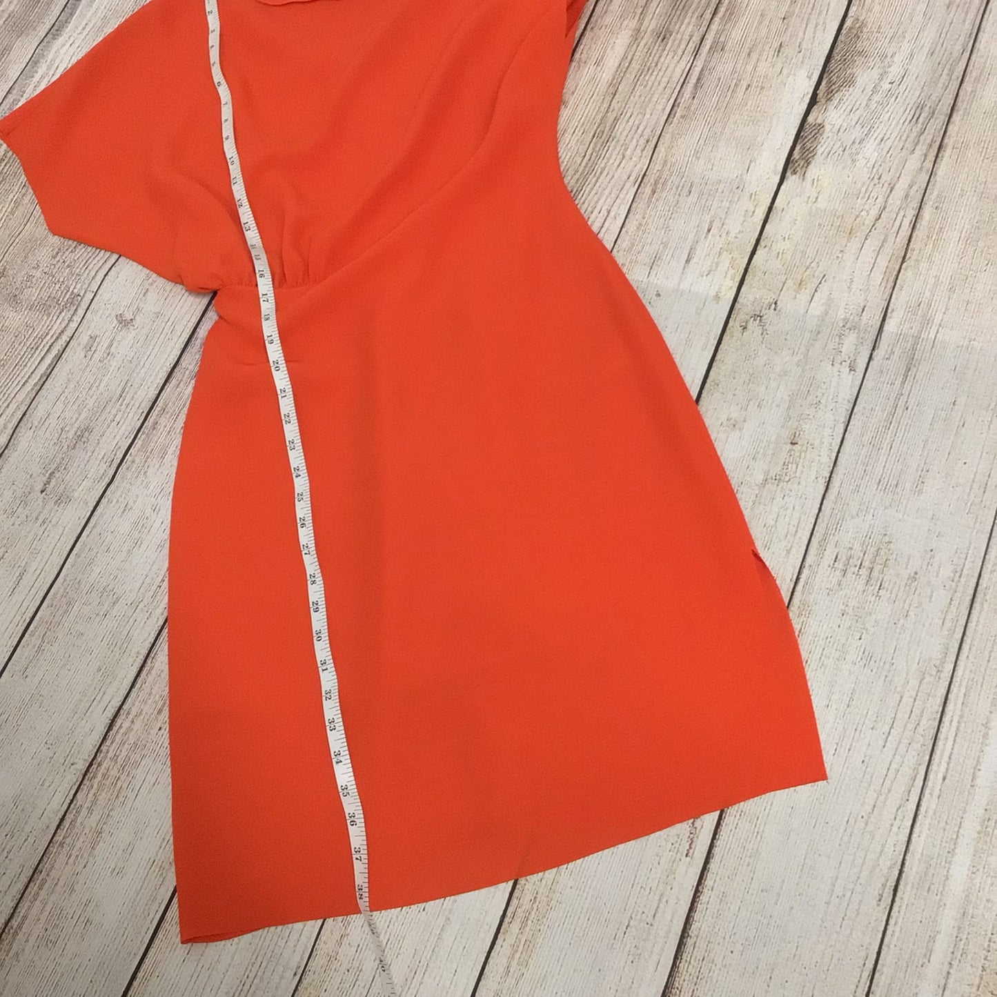 Reiss Orange Asymmetric Dress Size 8