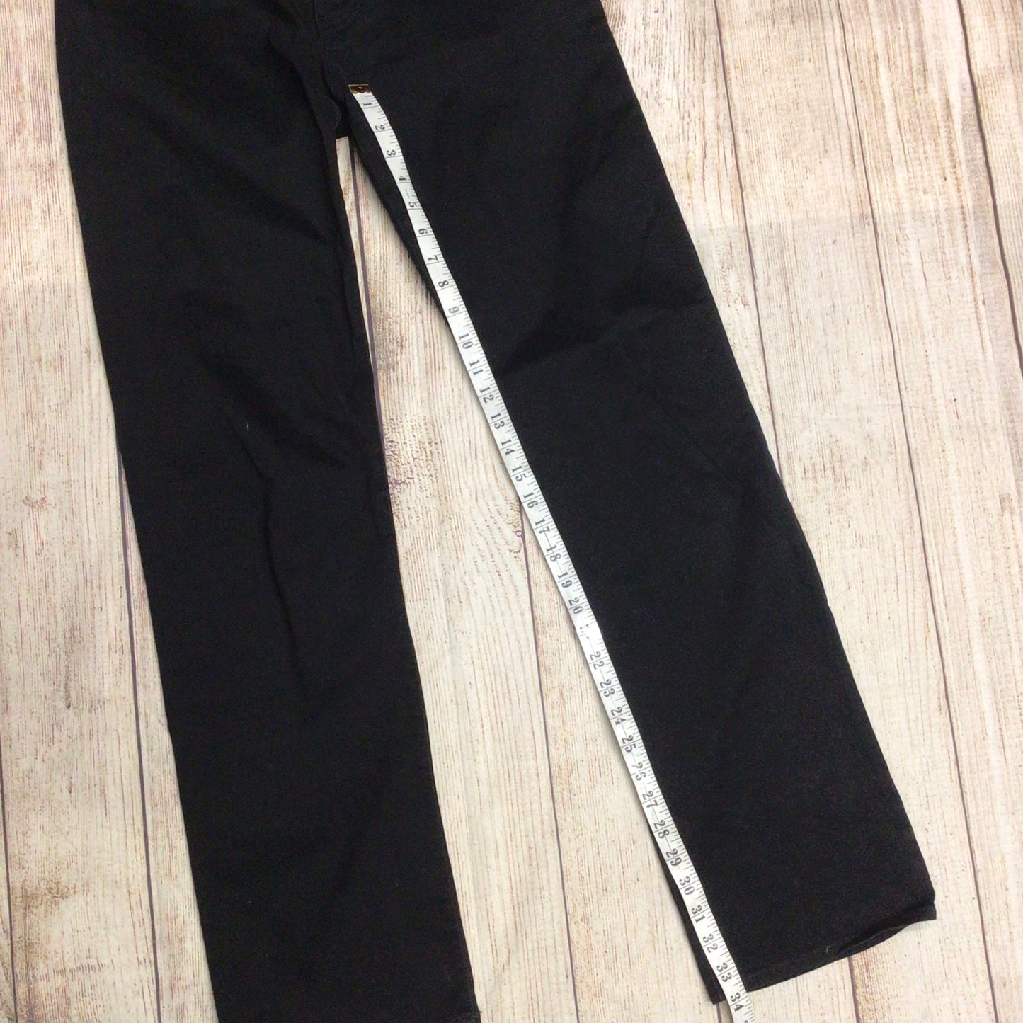 Armani Jeans J21 Regular Black 98% Cotton Trousers Size W32 L34