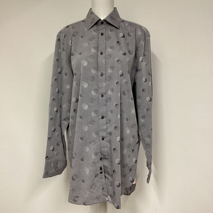 Pink Grey Circle Long Sleeve Shirt Size 42inch