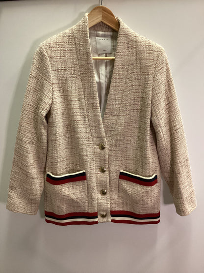 Sandro Paris Cream and Red Jacket Size 6