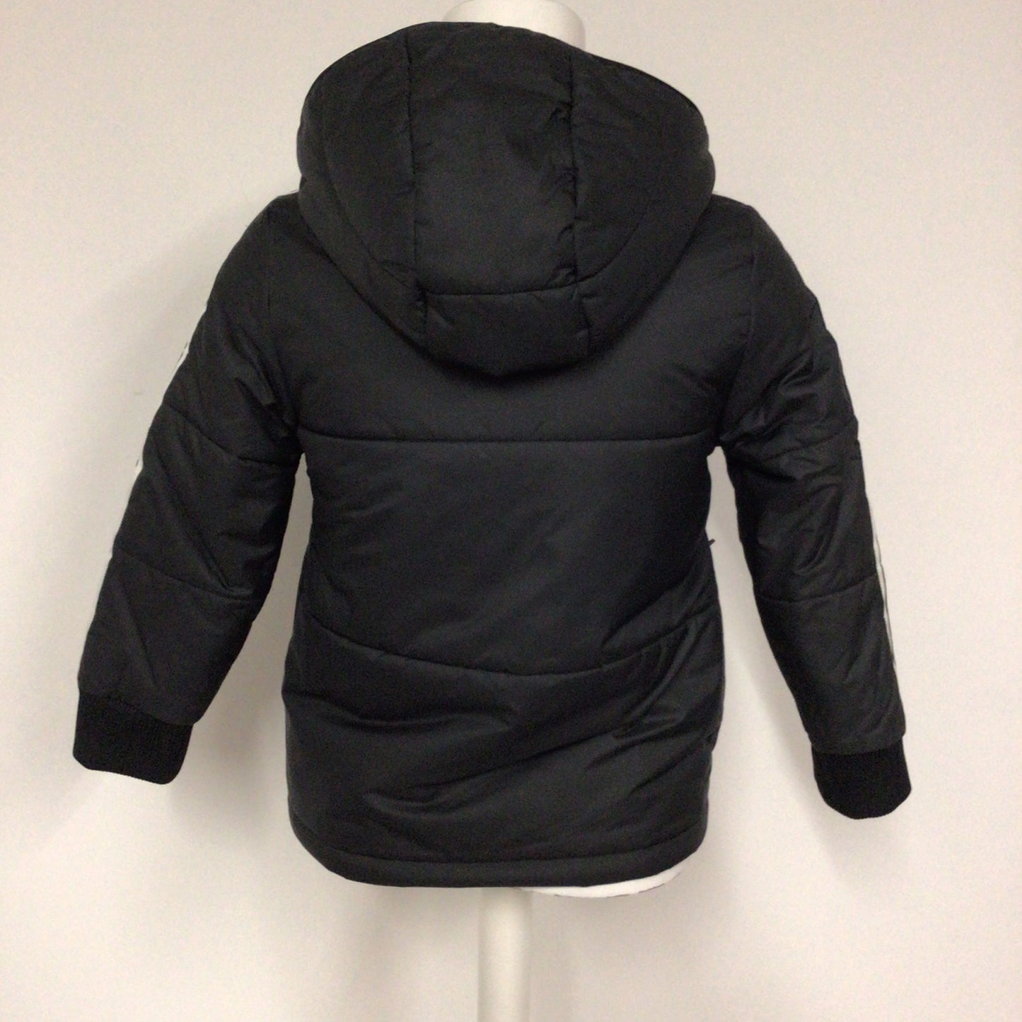 Adidas Black Kids Hooded Padded Jacket Size 7-8 yrs