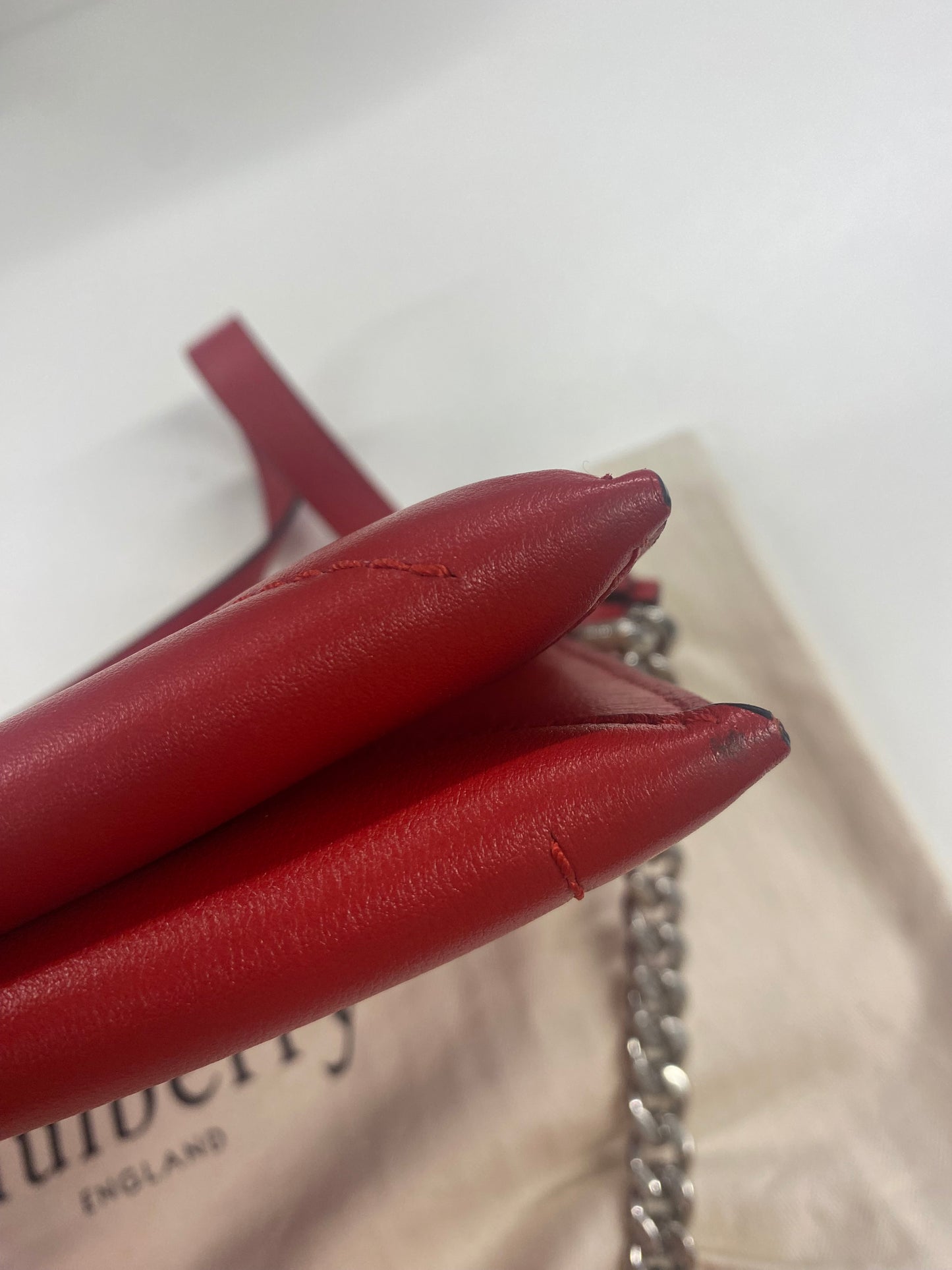 Mulberry M Bag in Lancaster Red - Dust Bag Included